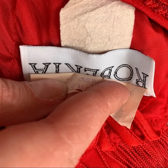 Red Tiered Fringe 1920’s Flapper Dress Small - Picture 8 of 16